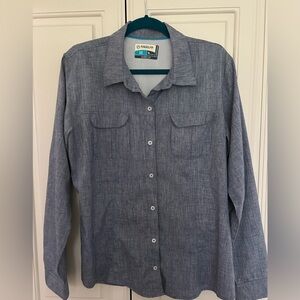Women’s Magellan Outdoors Blue Fishing/Outdoors Shirt-Sz XL